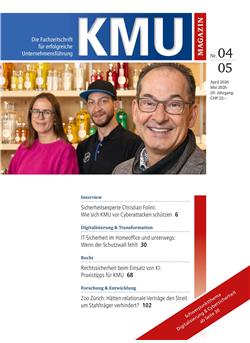 KMU-Magazin Cover