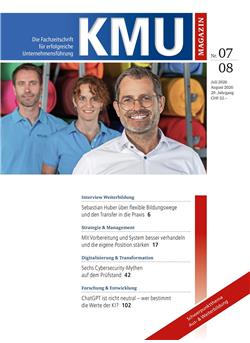KMU-Magazin Cover