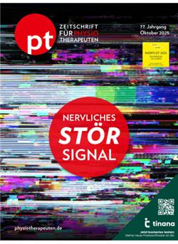 pt Zeitschrift für Physiotherapeuten Cover
