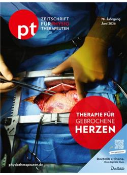 pt Zeitschrift für Physiotherapeuten Cover