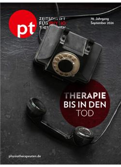 pt Zeitschrift für Physiotherapeuten Cover