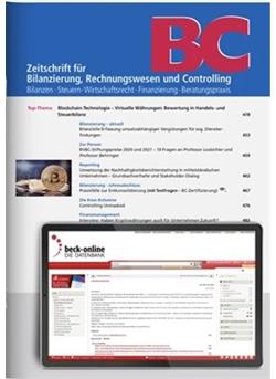 BC Zeitschrift für Bilanzierung Cover
