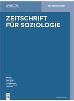 Zeitschrift für Soziologie - ZfSOZ - Institutionen E-Paper Cover