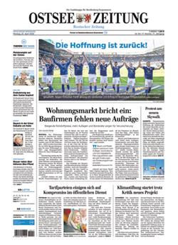 Ostsee Zeitung E-Paper Cover