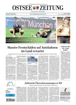 Ostsee Zeitung E-Paper Cover
