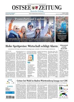 Ostsee Zeitung E-Paper Cover