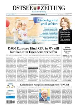 Ostsee Zeitung Cover