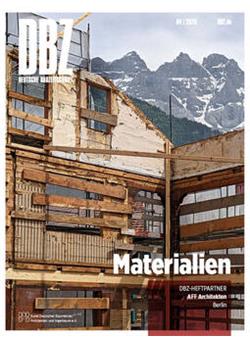 Deutsche Bauzeitschrift - DBZ Cover