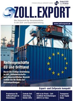 Zoll.Export E-Paper Cover