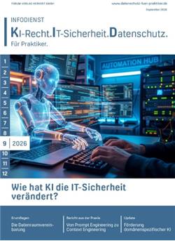 Infodienst KI-Recht.IT-Sicherheit. Datenschutz Cover