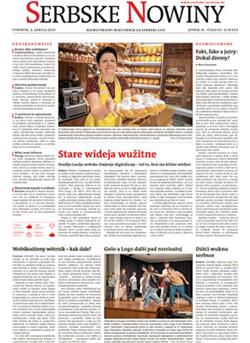 Serbske Nowiny Cover
