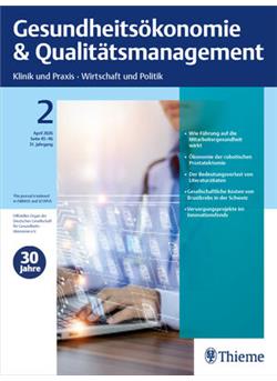 Gesundheitsökonomie & Qualitätsmanagement Cover
