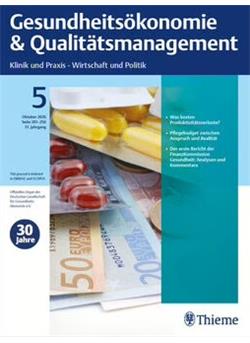 Gesundheitsökonomie & Qualitätsmanagement Cover