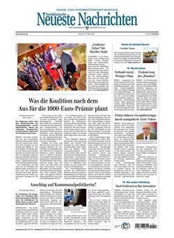 Norddeutsche Neueste Nachrichten NNN Cover