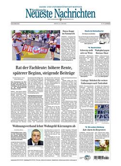 Norddeutsche Neueste Nachrichten NNN Cover