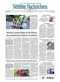 Norddeutsche Neueste Nachrichten NNN Cover