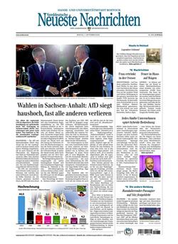 Norddeutsche Neueste Nachrichten NNN E-Paper Cover