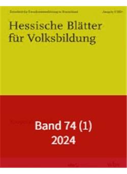 Hessische Blätter für Volksbildung Cover