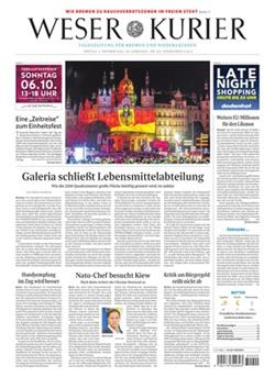Weser Kurier E-Paper Cover