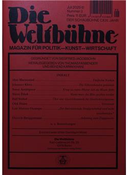Weltbühne Cover
