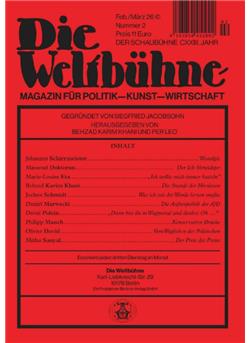 Weltbühne E-Paper Cover