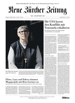 NZZ Neue Zürcher Zeitung Cover