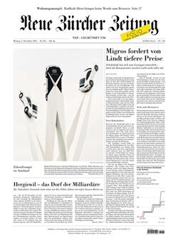 NZZ Neue Zürcher Zeitung Cover