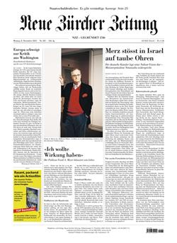 NZZ Neue Zürcher Zeitung Cover