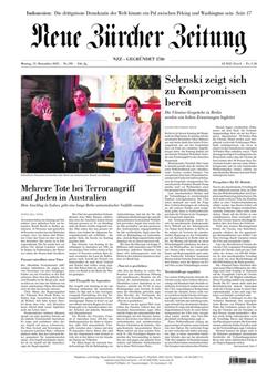 NZZ Neue Zürcher Zeitung E-Paper Cover