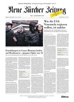 NZZ Neue Zürcher Zeitung E-Paper Cover