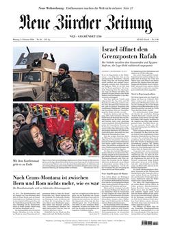 NZZ Neue Zürcher Zeitung Cover