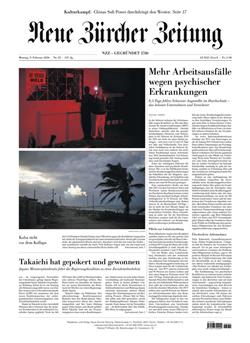NZZ Neue Zürcher Zeitung E-Paper Cover