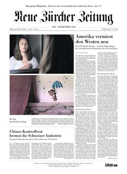NZZ Neue Zürcher Zeitung E-Paper Cover