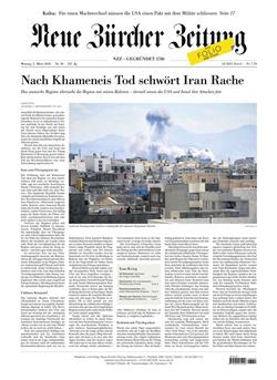 NZZ Neue Zürcher Zeitung E-Paper Cover