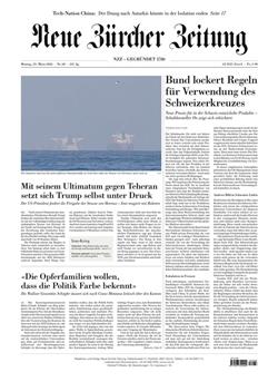 NZZ Neue Zürcher Zeitung Cover