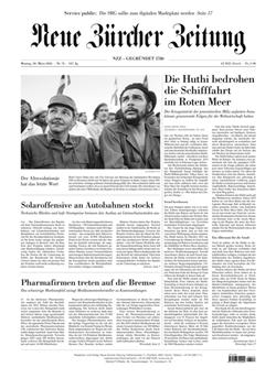 NZZ Neue Zürcher Zeitung Cover