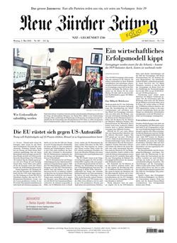 NZZ Neue Zürcher Zeitung Cover