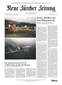 NZZ Neue Zürcher Zeitung Cover