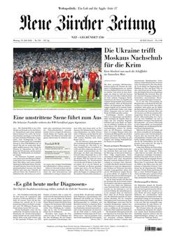NZZ Neue Zürcher Zeitung Cover