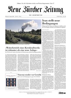 NZZ Neue Zürcher Zeitung Cover
