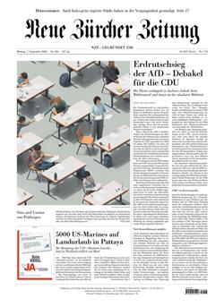 NZZ Neue Zürcher Zeitung Cover