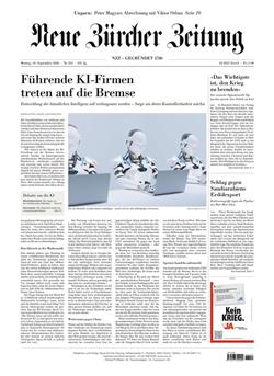 NZZ Neue Zürcher Zeitung Cover