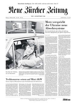 NZZ Neue Zürcher Zeitung Cover