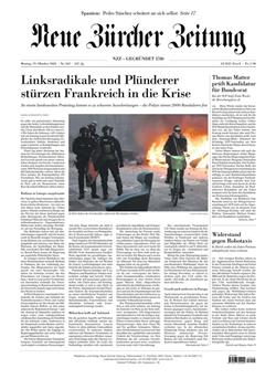 NZZ Neue Zürcher Zeitung Cover