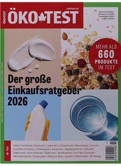 Öko-Test Jahrbuch Einkaufsberater für 2026 Sonderheft Cover