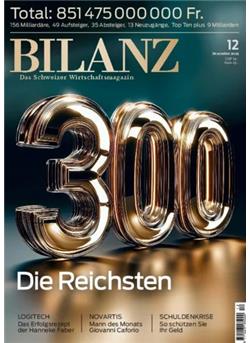 BILANZ CH only Print Cover
