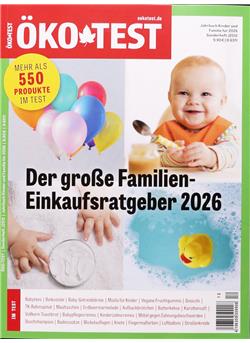 Öko-Test Jahrbuch Kinder und Familie für 2026 Sonderheft Cover