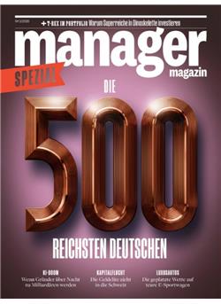 Manager Magazin Spezial Die reichsten Deutschen Sonderheft Cover