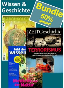 Bundle Wissen & Geschichte 3 Ausgaben 50% gespart Sonderheft Cover