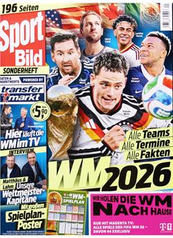 Sport Bild SH WM 2026 Sonderheft Cover